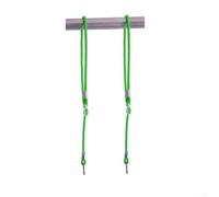 Lot de 2 cordes de balançoire robustes et réglables pour activités de plein air, adaptées aux balançoires et aires de jeux avec boucles de fixation sécurisées (vert)