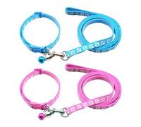 Lot de 2 cordes de collier pour chien - Laisse pour animaux de compagnie - Laisse réglable - Convient pour les chiens de petite taille et de taille moyenne