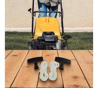 Lot de 2 cordes de démarrage 4,5 mm x 130 cm avec poignée, pour tondeuse à gazon à petit moteur, compatible avec les modèles Honda 4-8hp