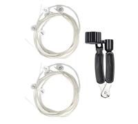 Lot de 2 cordes de guitare professionnelles en nylon pour un son chaud Livré avec un enrouleur de cordes pratique 3 en 1 pour guitare classique Outil de changement de cordes classique