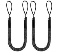Lot de 2 cordes élastiques pour quai de bateau, 1,2 m extensible à 1,7 m, ligne d'amarrage élastique avec flotteurs en mousse, absorption rapide des chocs pour le vent et les vagues, amarrage