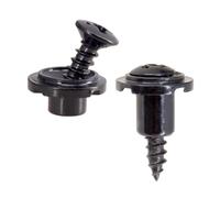 Lot de 2 cordes vintage avec vis rondes fendues pour instruments de musique - Avec vis de montage