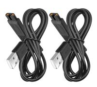 Lot de 2 cordons de charge USB compatibles avec le rasoir Freebird uniquement, câble de charge de rechange pour rasoir électrique Freebird, 1 m