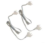 Lot de 2 cordons de clôture transparents en PVC et cuivre pour une connexion fiable pendant les matchs