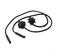 Lot de 2 cordons de sangle pour étagère de colis | pour Mini R50 R52 R53 R56 R60 R61 | Cordon de filet de coffre arrière avec extrémité sphérique | Accessoire de rechange réglable en ABS noir de 45,5