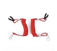 Lot de 2 cordons de sécurité pour bateau Kill Switch - 1 6 m de long - Compatible avec Mercury Johnson