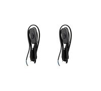 Zenitech - Lot de 2 cordons + interrupteur luminaire 1,5m - Noir Noir