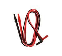 Zenitech Lot de 2 cordons pointe de touche Ø4 mm fiche coudée Noir G