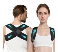 Lot de 2 correcteurs de posture pour le dos, bretelles correctrices de posture, ergonomiques, posture saine, soulage les douleurs au cou, aux épaules et au sommet, correction de la posture, pour homme