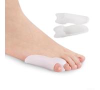 Lot de 2 correcteurs de valgus pour petit orteil avec séparateur d'orteils doux et protège-orteils, conçus pour réduire la douleur et la friction