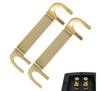 Lot de 2 cosses de câble d'enceinte, connecteurs de câble de haut-parleur - Bornes de raccordement en cuivre - Bornes de câble d'enceinte - Accessoires pour boîtes de jonction d'enceintes