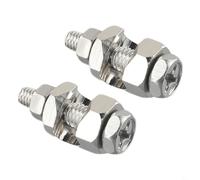 Lot de 2 cosses de mise à la terre en cuivre étamé pour panneau solaire - Kit de clips pour cadre de module photovoltaïque - Colle et protection - Rondelle hexagonale de 2,5 à 10 mm² AWG 14-6