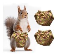 Lot de 2 couches réglables pour animal de compagnie - Couches d'escalade lavables spécialement conçues pour une utilisation sur les écureuils de compagnie et cochons d'Inde de petite et moyenne taille