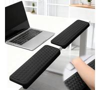 Lot de 2 coudières ergonomiques en forme de L - En forme de L - En mousse à mémoire de forme - Pour la paume, le poignet et l'avant-bras - Pour le bureau et la maison
