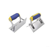 Lot de 2 coupe-bordures de précision en acier inoxydable pour bordure de béton lisse et ciment (a)