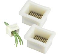 Lot de 2 coupe-légumes verts manuels pour haricots verts