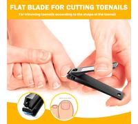 Lot De 2 Coupe-Ongles - Coupe-Ongles À Lame Droite Et Coupe-Ongles À Lame Incurvée - Coupe-Ongles De Qualité Supérieure Pour Ongles Épais Et Incarnés