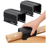 Lot de 2 coupe-papier cadeau de Noël droits et soignés pour emballage cadeau, fournitures d'emballage d'anniversaire, de vacances, outil de coupe lisse pour rouleaux de papier cadeau, papier