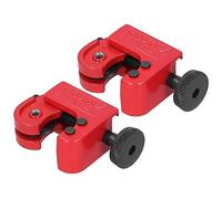 Lot de 2 coupe-tubes, coupe-tubes en cuivre, aluminium, fer, métal, pour tuyau en cuivre, laiton, aluminium, tuyau de 3 mm 16 mm CT?127A, coupe-tube en cuivre, 2 coupe-tubes, mini CopperCop