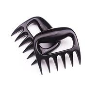 Lot de 2 coupe-viandes pour barbecue - Hachoir à porc arraché - Poignée solide - Facile à nettoyer - Passe au lave-vaisselle