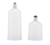 Lot De 2 Coupelles De Peinture En Plastique, Pot De Pulvérisation, Connecteur Fileté D'aérographe, Accessoires D'outils Pneumatiques 20cc Et 40cc