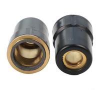 Lot de 2 coupelles de protection plasma pour torche de coupeur plasma CB50 et Eastwood pour Versa-Cut 40 - Laiton et capuchon de retenue ABS ignifuge pour bouclier PC0003, noir