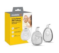 Lot de 2 Coupelles recueil lait maternel - Coquilles d'Allaitement Discrètes en Silicone sans BPA 30ml