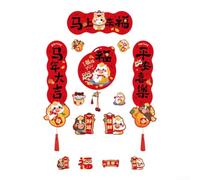 Lot de 2 couples magnétiques pour décoration de porte avec papier et impressions vives pour la maison et le bureau (A)