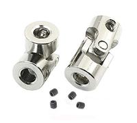 Lot de 2 coupleurs d'arbre de jonction universels pour voiture télécommandée, bateau à chenilles, 4 mm à 3,175 mm