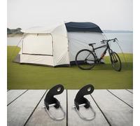 Lot de 2 coupleurs d'attelage de remorque de vélo pour Burley - Compatible avec fixation de remorque de vélo en acier - Connecteur de montage d'essieu arrière pour enfants et animaux domestiques
