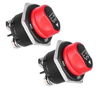 Lot de 2 coupleurs de batterie étanches 12 V 24 V 200 A 12 V - Interrupteur isolateur de batterie pour voiture, camion, bateau, yacht