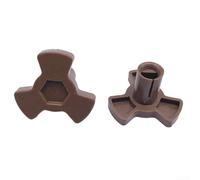 Lot de 2 coupleurs de plateau tournant en plastique pour micro-ondes (B)