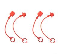 Lot de 2 coupleurs hydrauliques à connexion rapide avec matériau en PVC, options de taille 10,5 cm, 0,5 cm, 0,3 m, couleur rouge pour industriel (2,5 cm)