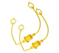 Lot de 2 coupleurs hydrauliques anti-poussière pour raccord à déconnexion rapide ISO A 12, PVC résistant aux déchirures pour un entretien efficace des joints hydrauliques (jaune)