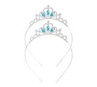 Lot de 2 couronnes de princesse, diadèmes assortis accessoires de princesse pour fille, taille unique