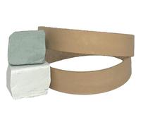Lot de 2 courroies d'affûtage et de polissage en cuir 1,9 x 30,5 cm Compatible avec Ken Onion Work Sharp - Comprend des composés blancs et verts