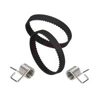 Lot de 2 courroies de distribution GT2-6 for imprimante 3D, en caoutchouc à boucle fermée, 2GT 110/112/122/158/200/280/300/400/610 mm(Type A,158MM)