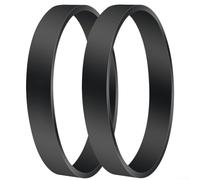 Lot de 2 courroies de rechange pour aspirateur Dirt Devil Upright Style 15 (1SN0220001/3SN0220001) - Courroie d'entraînement en caoutchouc extensible et résistante à l'usure - Noir