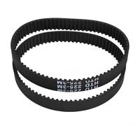 Lot de 2 courroies d'entraînement de rechange pour rabots Bosch PHO 15-82 PHO 16-82 PHO 20-82 - Courroie synchrone en caoutchouc souple 225 mm Boucle 9 mm Largeur 2,4 mm d'épaisseur