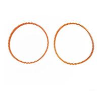 Lot de 2 courroies d'entraînement dentelées en nylon pour machine à coudre, pièces de rechange, compatibles avec machines à coudre domestiques, beige (32,5 cm)