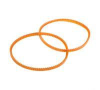 Lot de 2 courroies élastiques pour moteur de machine à coudre en polyuréthane - Courroie d'entraînement ronde compatible avec les modèles - Jaune - 11 cm