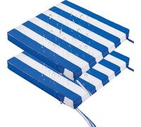 Lot de 2 Coussin de Siège Carré Imperméable - Extérieur/Jardin Galettes de Chaise Antidérapants Coussins de Chaises for Patio/Bistro/Terrasse/Cuisine/Bureau/Salle à Manger(19,17x17x4in/43x43x10cm)