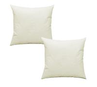Lot De 2 Coussin En Plumes Intérieur De Tête Crème