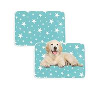 Lot de 2 coussinets anti-pipi lavables pour chiens, imperméables et réutilisables Tapis d'entraînement pour chiot Taille(50x70cm)