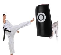 Lot de 2 coussinets de boxe thaïlandaise incurvés en polyuréthane épais absorbant les chocs pour entraînement de karaté, arts martiaux, 45 x 24,9 x 22,1 cm, noir