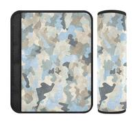Lot de 2 coussinets de ceinture de sécurité camouflage aquarelle pour libérer le stress sur votre cou et vos épaules pour avion funda para cinturón de carro