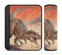 Lot de 2 coussinets de ceinture de sécurité doux pour bébé - Pour adultes et jeunes enfants - Taille S - Dinosaure du désert