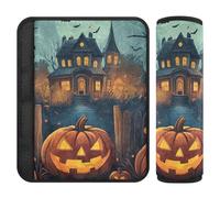 Lot de 2 coussinets de ceinture de sécurité respirants pour sac à dos et bandoulière pour adultes et enfants M Happy Halloween et Trick or Treat