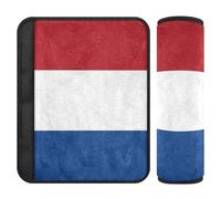 Lot de 2 coussinets de ceinture de sécurité souples pour ceinture de sécurité pour femmes, hommes, enfants, drapeau des Pays-Bas