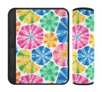 Lot de 2 coussinets de ceinture de sécurité souples pour sac d'appareil photo pour femmes, hommes, enfants, taille S, imprimé floral coloré